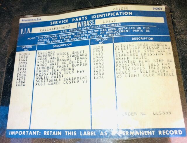 1980 25 Light Blue Metallic Chevrolet C-10 Standard Cab Pickup