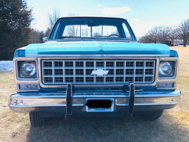 1980 25 Light Blue Metallic Chevrolet C-10 Standard Cab Pickup