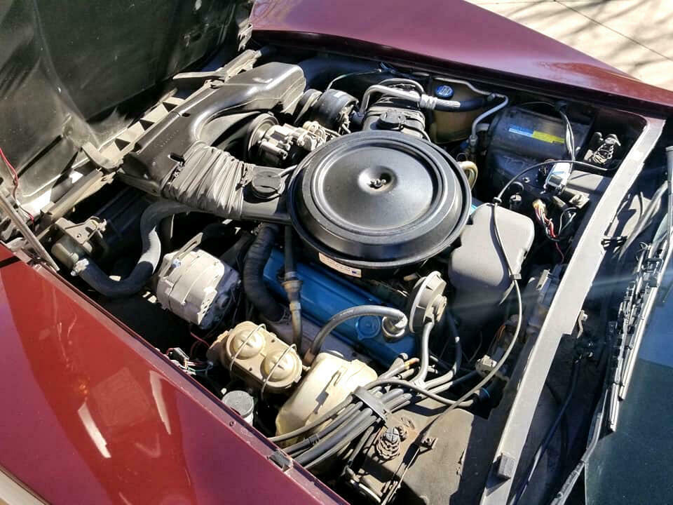 1980 Burgundy Chevrolet Corvette --