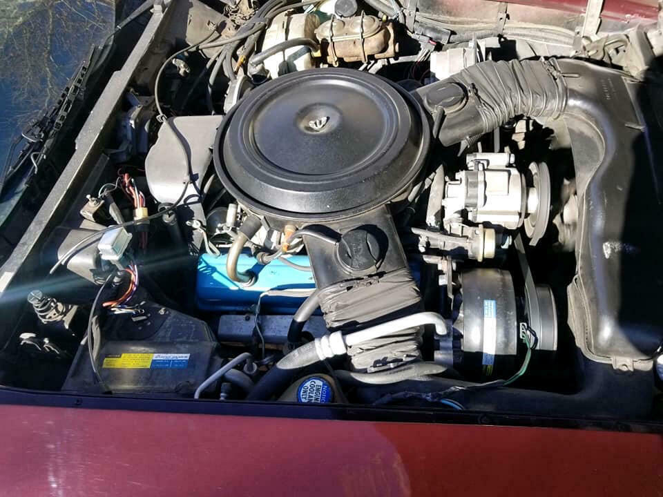 1980 Burgundy Chevrolet Corvette --