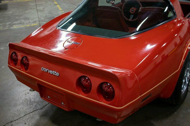 1980 Red Chevrolet Corvette --