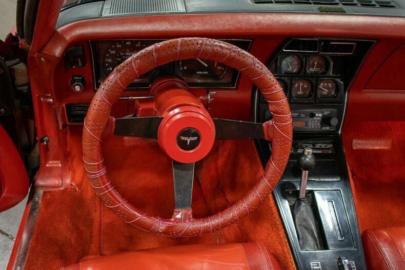 1980 Red Chevrolet Corvette --