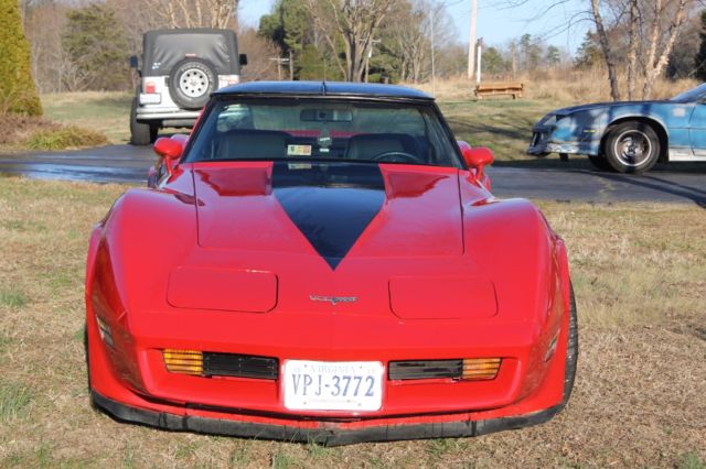 1980 Red Chevrolet Corvette Coupe