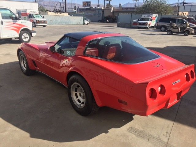 1980 Red Chevrolet Corvette Fastback