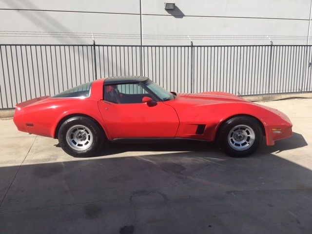 1980 Red Chevrolet Corvette Fastback