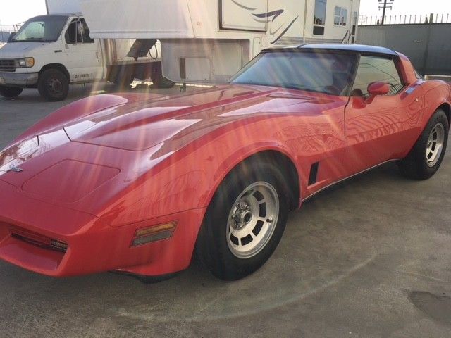 1980 Red Chevrolet Corvette Fastback