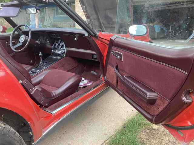 1980 Red Chevrolet Corvette C3 Sports car