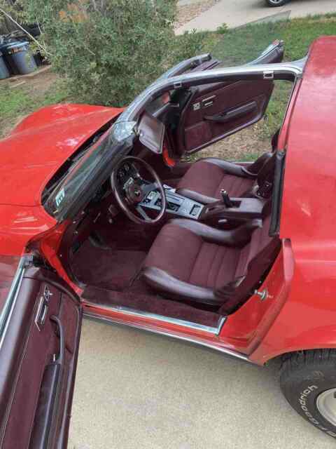 1980 Red Chevrolet Corvette C3 Sports car