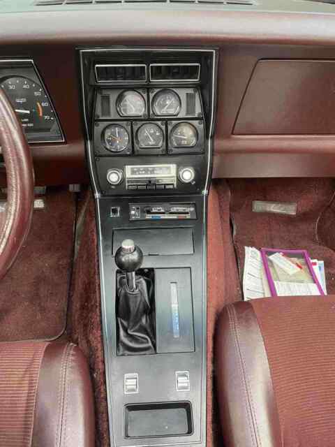 1980 Red Chevrolet Corvette C3 Sports car