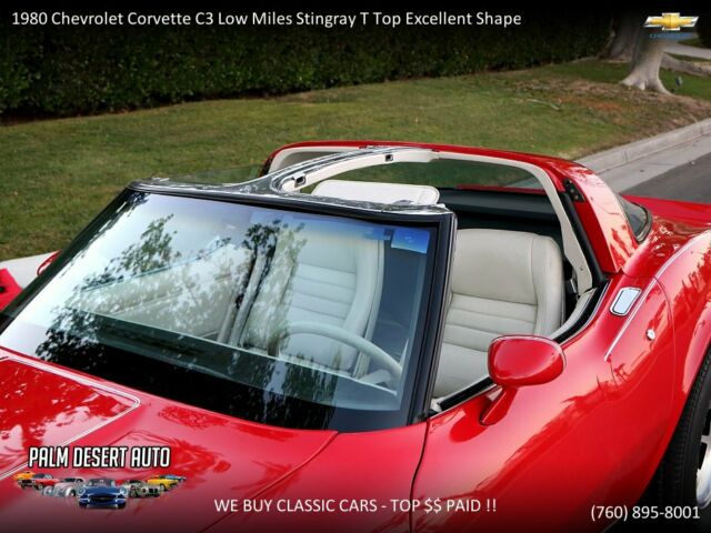 1980 Red Chevrolet Corvette C3 Low Miles Coupe