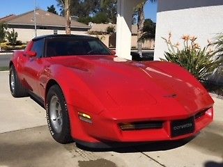 1980 Red Chevrolet Corvette Coupe