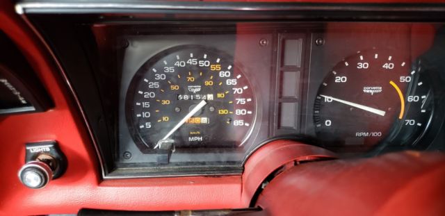 1980 Red Chevrolet Corvette Coupe