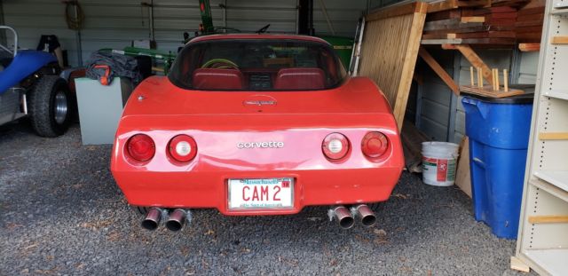 1980 Red Chevrolet Corvette Coupe