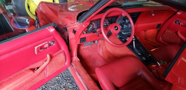 1980 Red Chevrolet Corvette Coupe