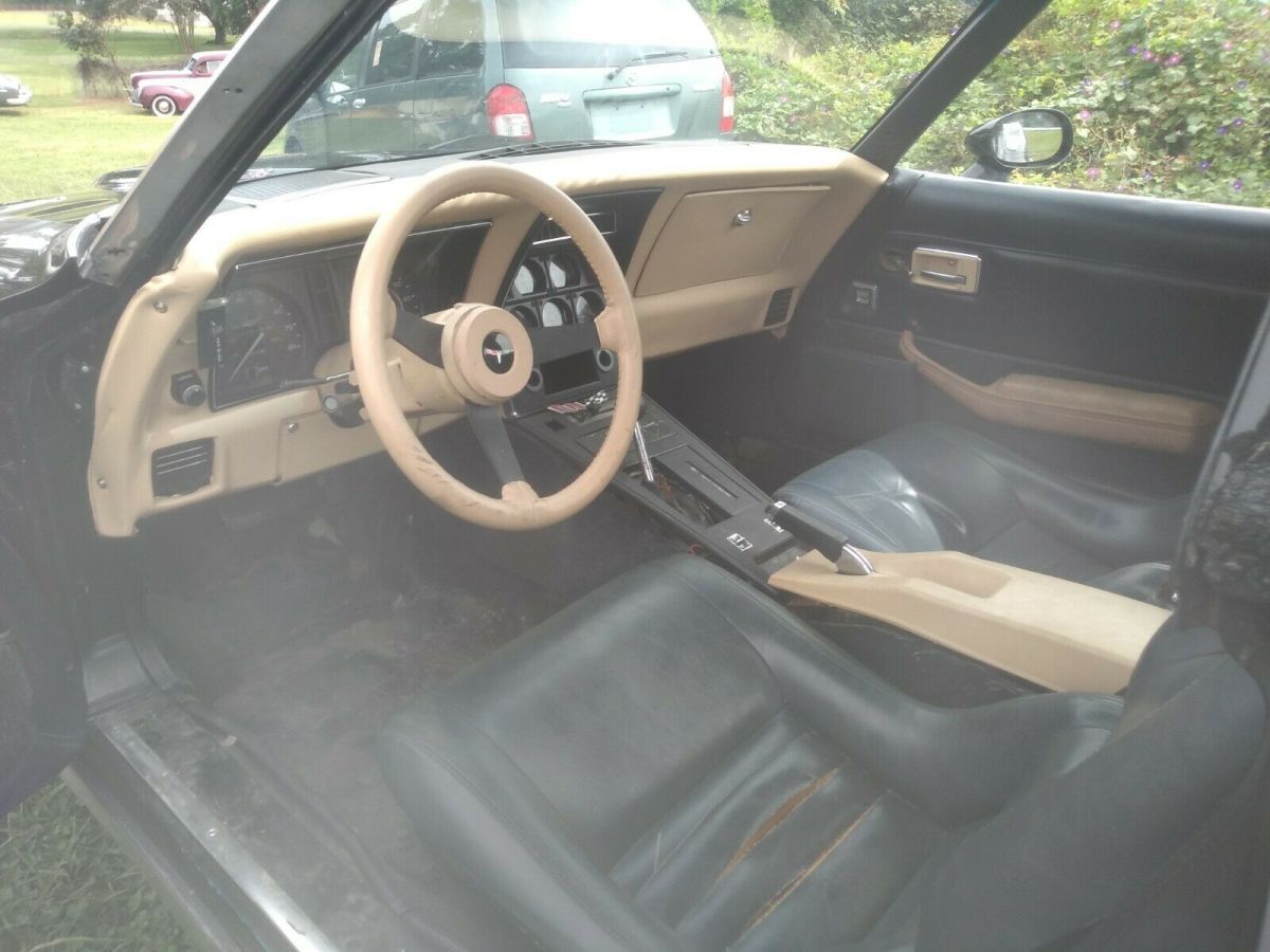 1980 Black Chevrolet Corvette Convertible