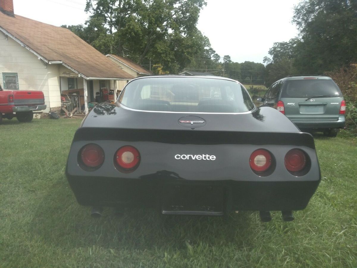 1980 Black Chevrolet Corvette Convertible
