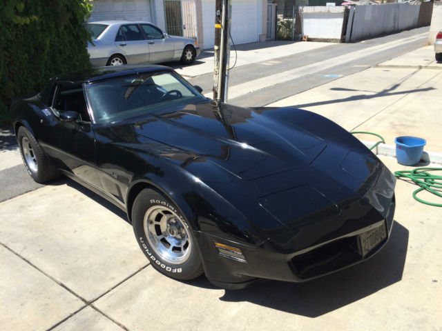1980 Black Chevrolet Corvette