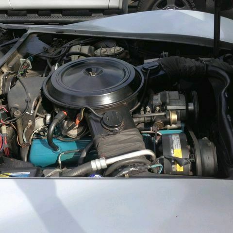 1980 Silver Chevrolet Corvette --