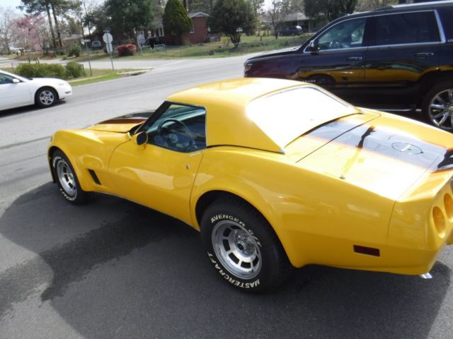 1980 Yellow Chevrolet Corvette Coupe