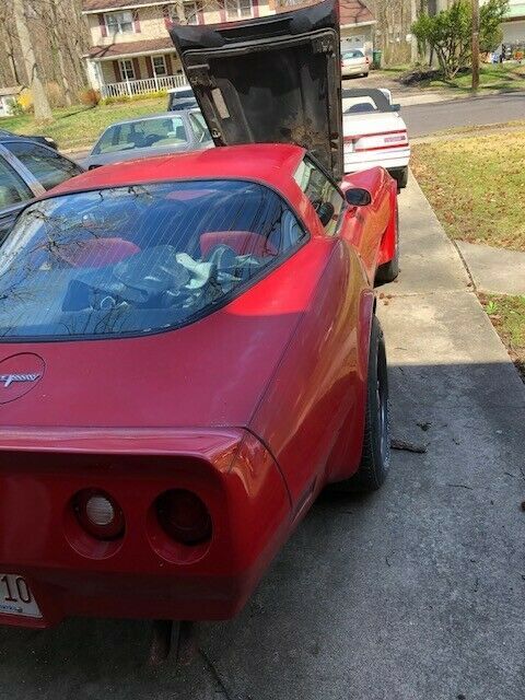 1980 Red Chevrolet Corvette Coupe