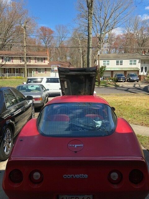 1980 Red Chevrolet Corvette Coupe