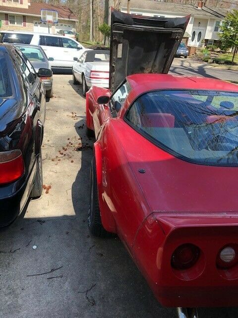 1980 Red Chevrolet Corvette Coupe
