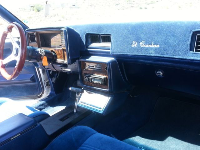 1980 Pearl white and blue Chevrolet El Camino El Camino