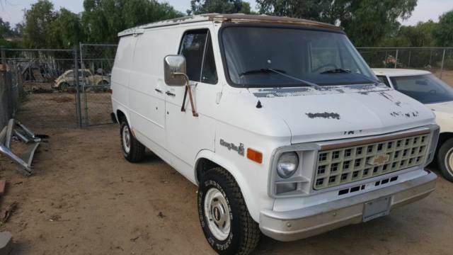 1980 White Chevrolet G20 Van