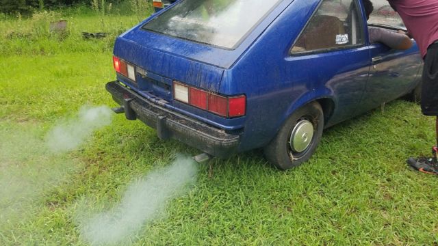1980 Blue Chevrolet Nova Hatchback