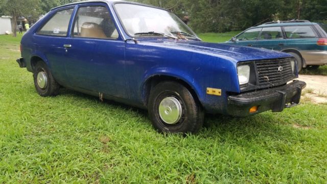 1980 Blue Chevrolet Nova Hatchback