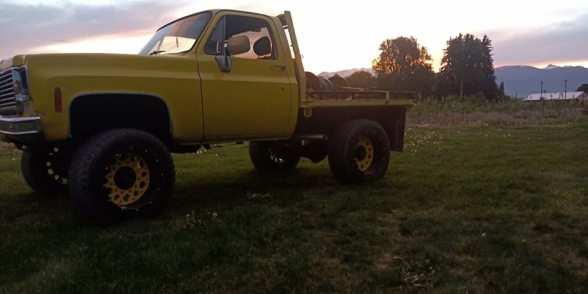1980 Yellow Chevrolet k 1500 Pickup
