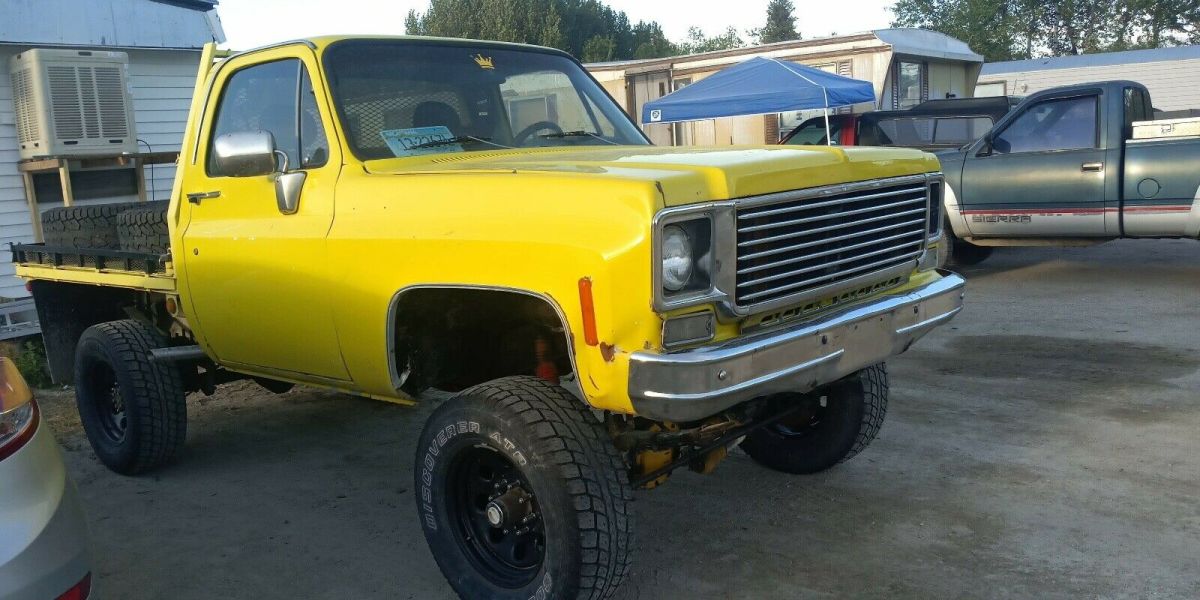 1980 Yellow Chevrolet k 1500 Pickup