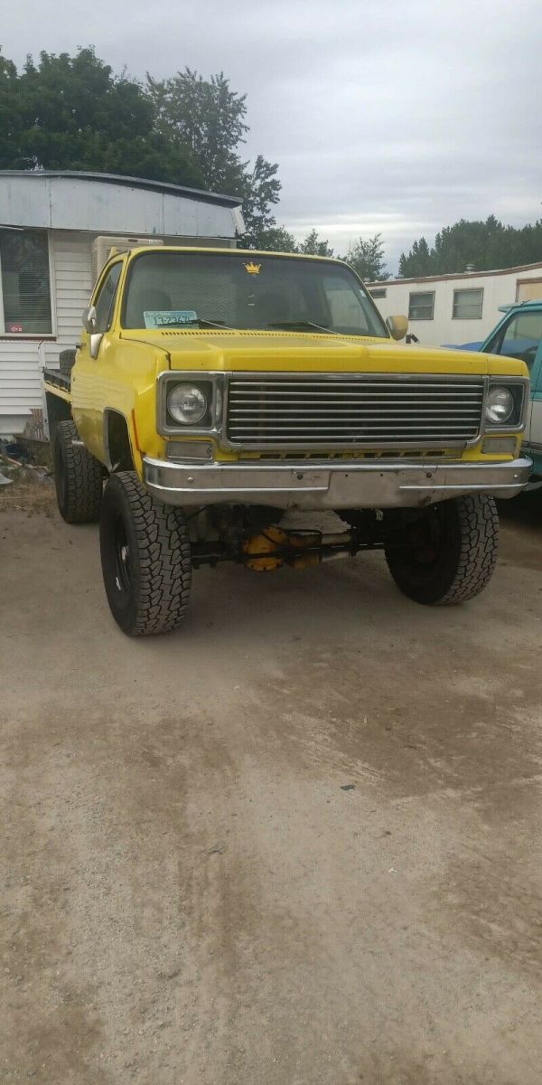 1980 Yellow Chevrolet k 1500 Pickup