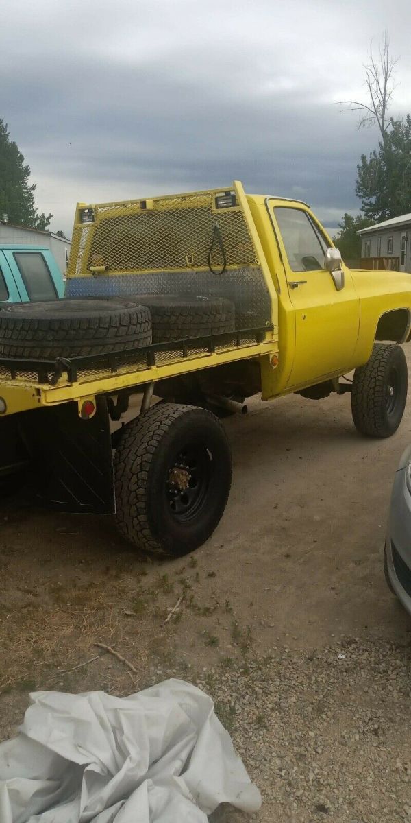 1980 Yellow Chevrolet k 1500 Pickup