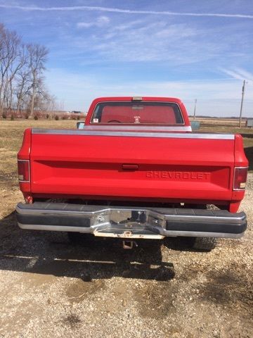1980 Red Chevrolet C/K Pickup 2500 Regular cab pickup