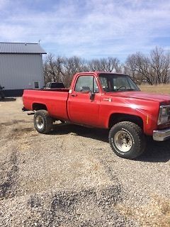 1980 Red Chevrolet C/K Pickup 2500 Regular cab pickup