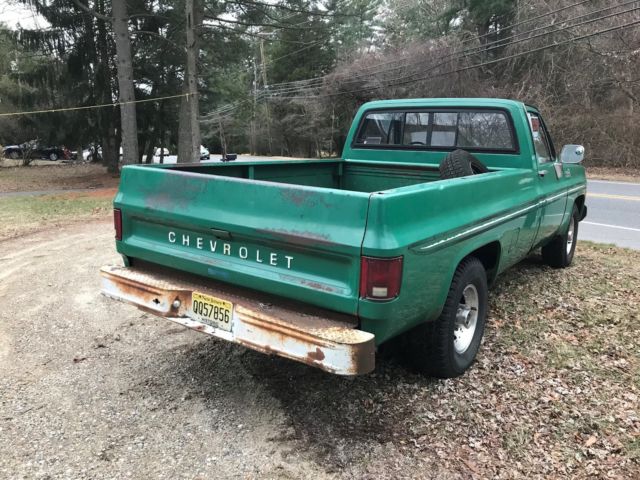 1980 Green Chevrolet C-10 Standard Cab Pickup