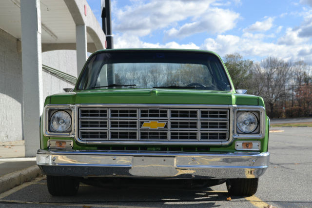 1980 Green and Whiite Chevrolet C-10 Regular Cab Short Bed