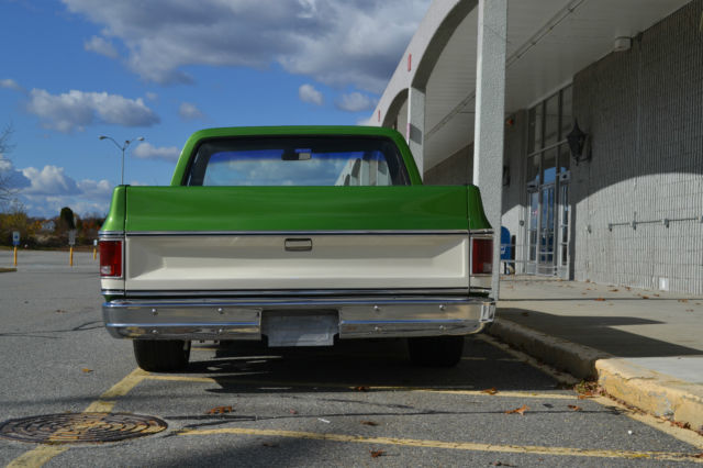 1980 Green and Whiite Chevrolet C-10 Regular Cab Short Bed