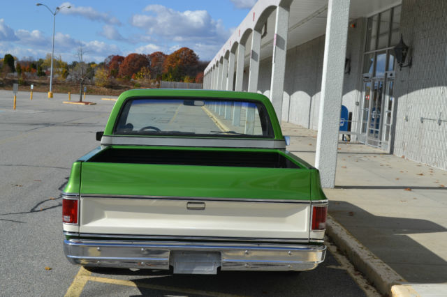 1980 Green and Whiite Chevrolet C-10 Regular Cab Short Bed