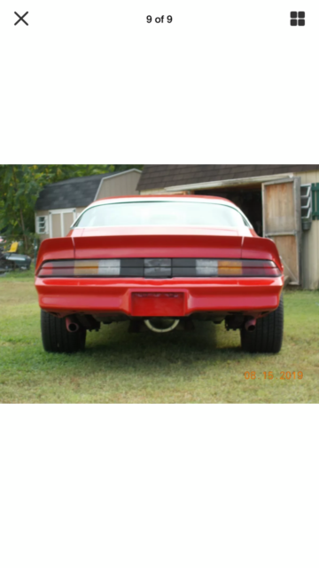 1980 Red Chevrolet Camaro Coupe