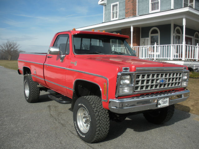 1980 CARDINAL RED Chevrolet Other Pickups Cab & Chassis