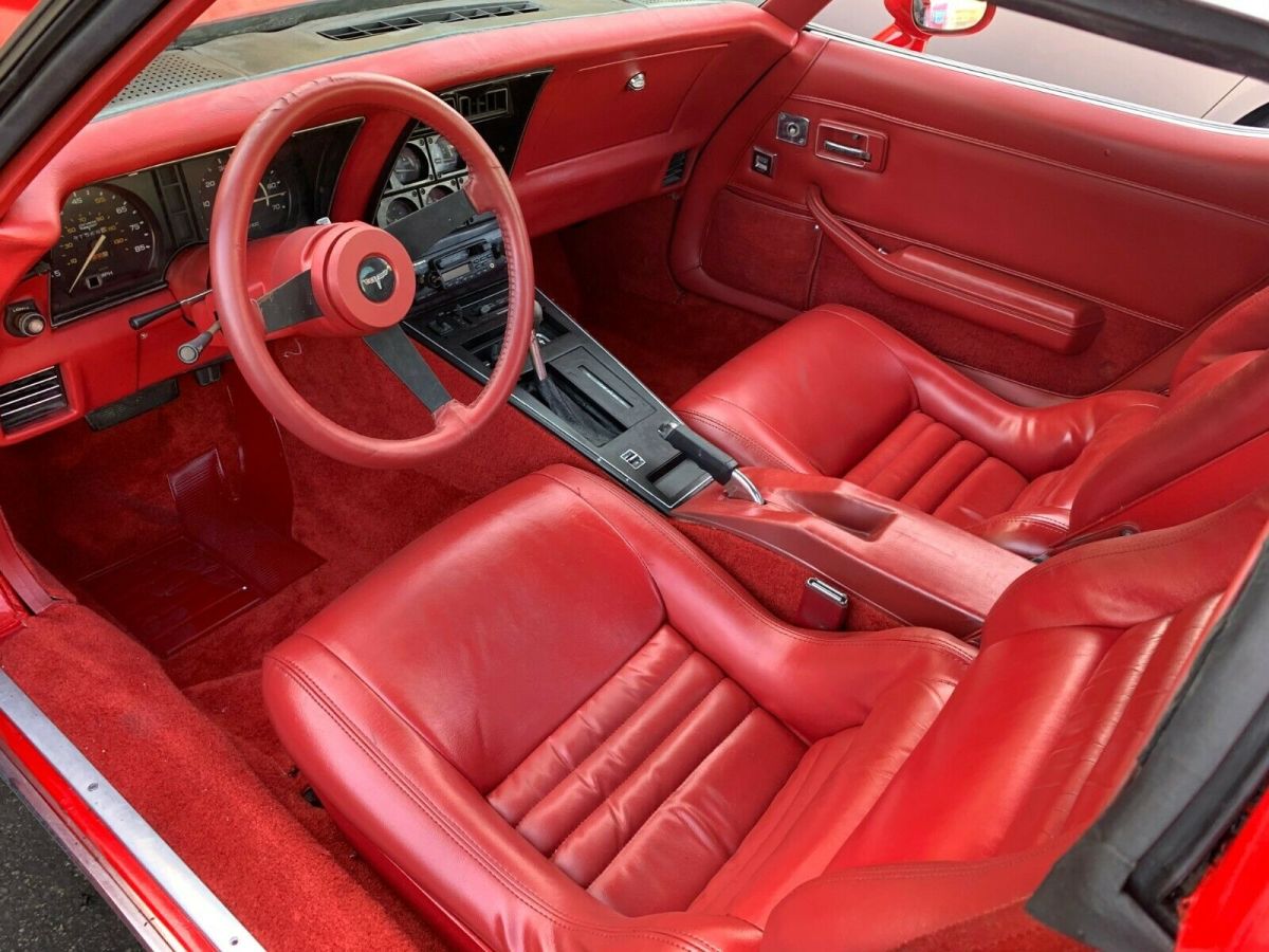 1980 Red Chevrolet Corvette