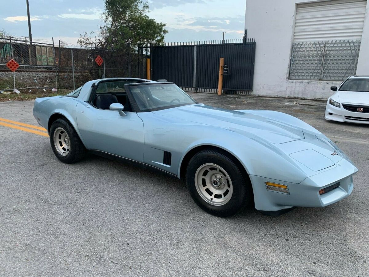 1980 Blue Chevrolet Corvette