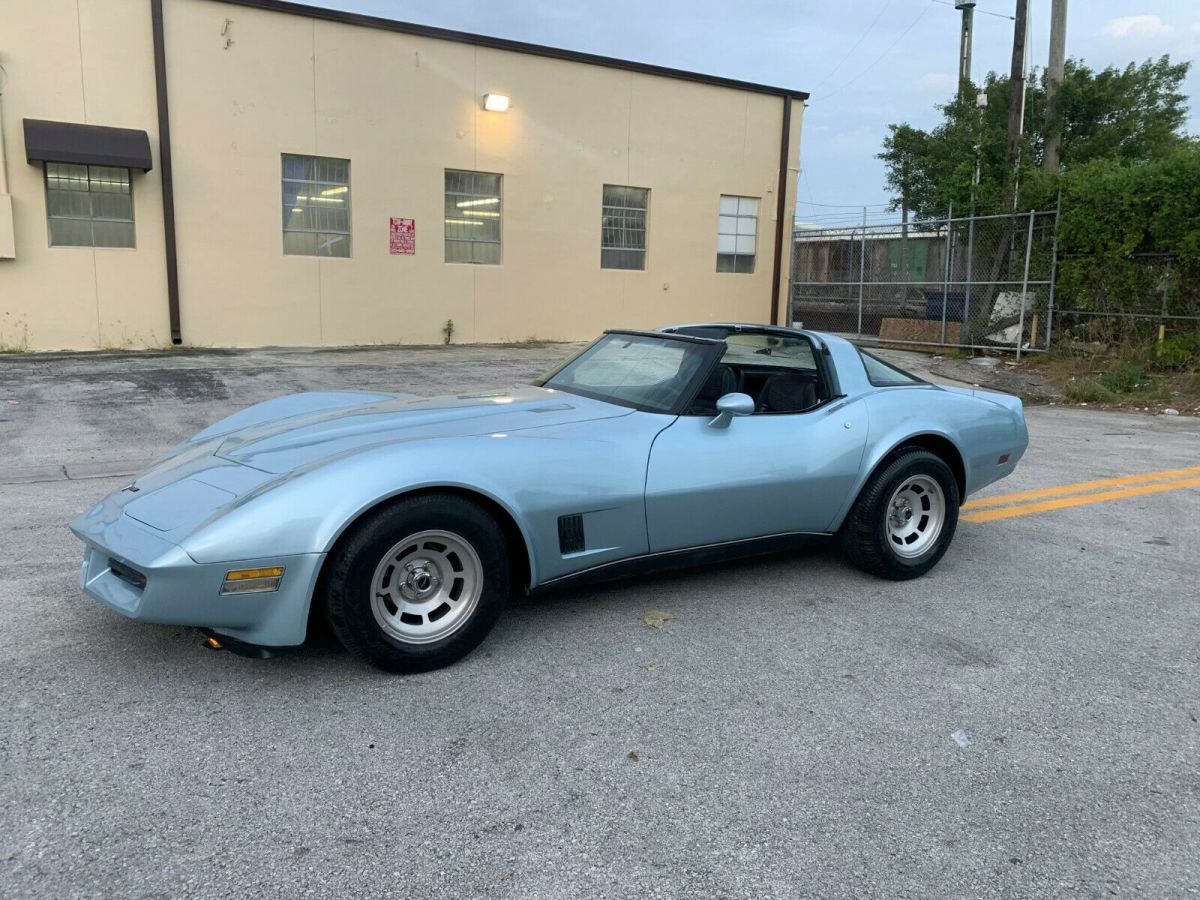 1980 Blue Chevrolet Corvette