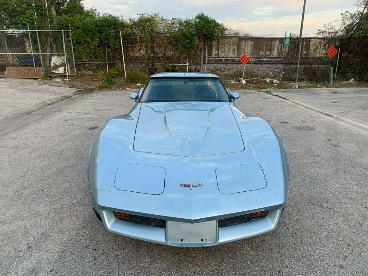 1980 Blue Chevrolet Corvette