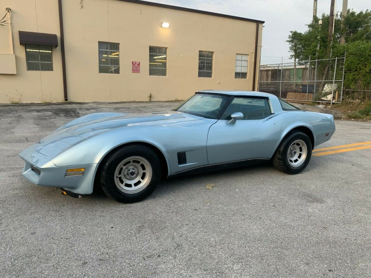 1980 Blue Chevrolet Corvette