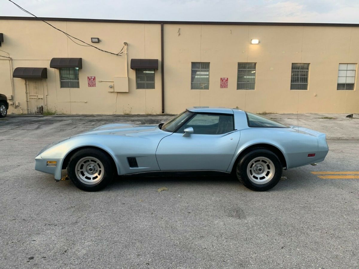 1980 Blue Chevrolet Corvette