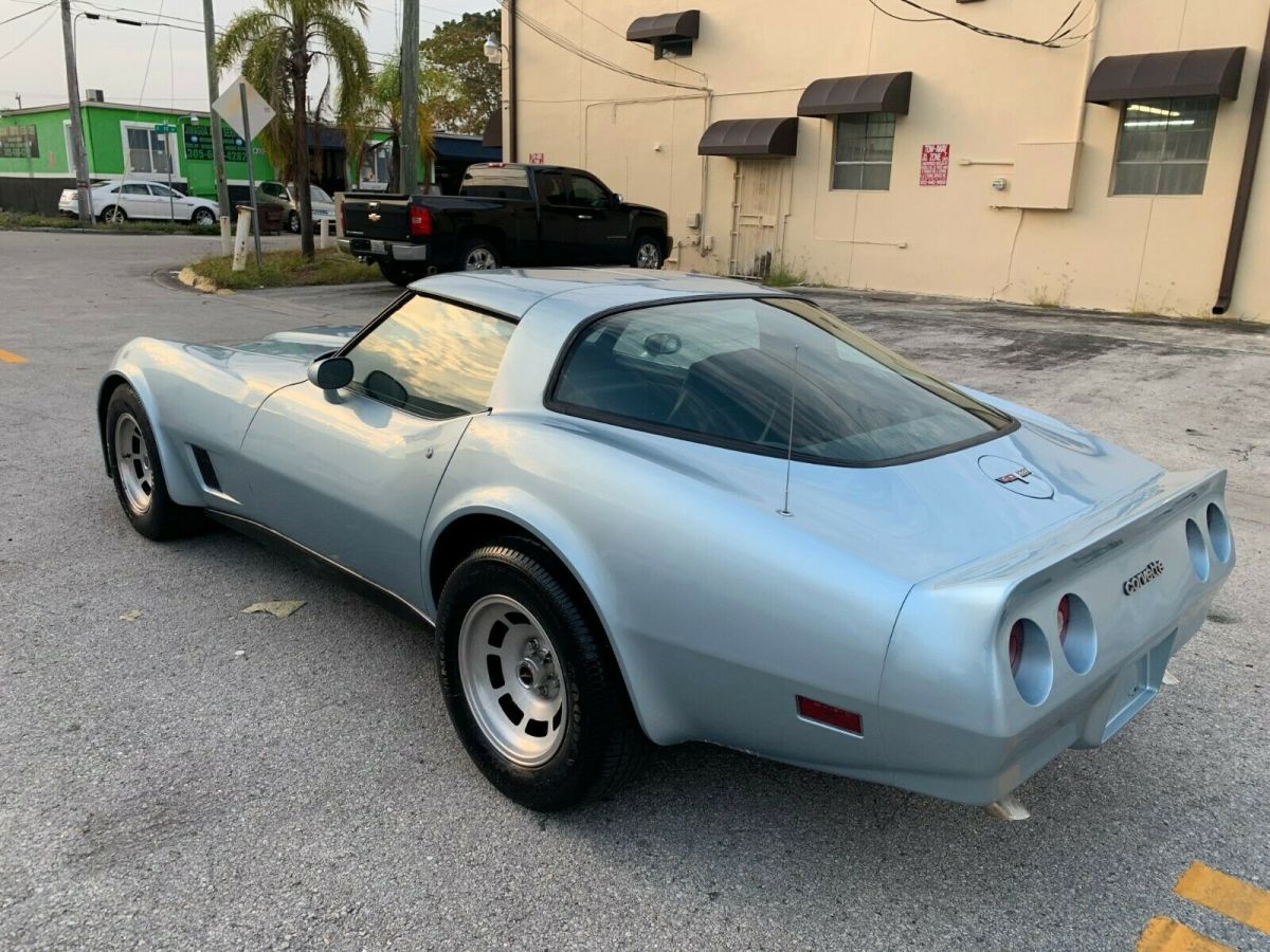 1980 Blue Chevrolet Corvette