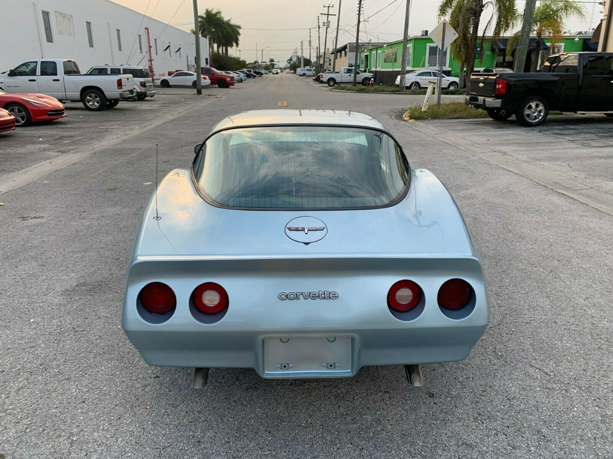 1980 Blue Chevrolet Corvette
